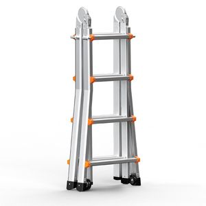 Scala Telescopica Portatile Multifunzione in Alluminio da 13 Piedi per Camper, Estensibile fino a 28 Piedi di Altezza - Product Image 4