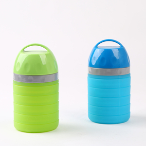 Collapsible Water Bottle For Dog Cat Outdoor Travel Pet Feeder <b>Plastic</b> Silicone Regular Size - Product Image 1
