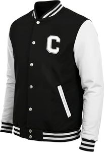 University Pride Winter <b>Letterman</b> <b>Jacket</b> with Stand Collar and Front Logo-Game Day Varsity <b>Jacket</b> for Scholar Athletes - Product Image 3