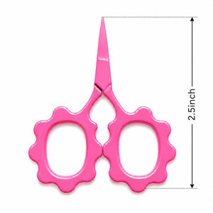 Ciseaux à broder roses personnalisés à pointe fine pour couper le fil et la couture - Product Image 2