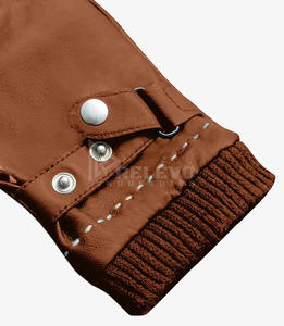 Gants de moto en cuir véritable à écran tactile pour hommes, gants de course en cuir de chèvre perforé pour l'été, logo personnalisé, fabrication en usine - Product Image 4