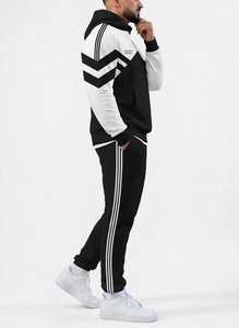 ONETEN APPARELS Conjunto Deportivo con Capucha para Hombre en Blanco y Negro, Pantalones Deportivos Largos 100% Algodón - Product Image 4