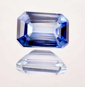 Zafiro Ceylon Azul Real Natural, Corte Radiante, Certificado por GIA, Piedra Preciosa Suelta para Joyería, Piedra Fina - Product Image 1