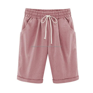 Shorts Deportivos Personalizados para Mujer, Cintura Elástica, Transpirables, de Algodón Ligero, para Gimnasio, Entrenamiento y Running - Product Image 5