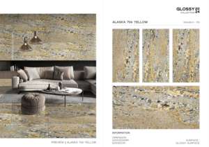 Azulejos de porcelana de alta demanda con acabado brillante en tamaño 60x120cm 600x1200mm 24x48 para aplicaciones interiores de primera calidad - Product Image 5