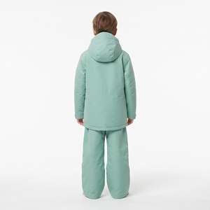 Traje de Esquí para Niños Hawkeye, Chaqueta y Pantalones Impermeables con Capucha para Snowboard, Aislamiento Sintético Verde, Ropa para Exteriores - Product Image 2