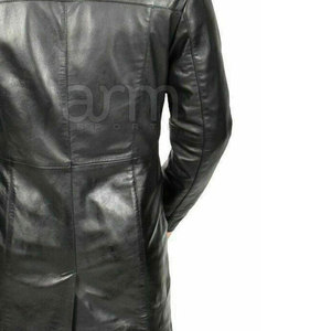Breathable Winter Warm Men Leather <b>Long</b> <b>Coat</b> Casual Wear Men Leather <b>Long</b> <b>Coat</b> In Reasonable Price - Product Image 6