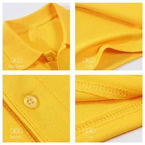 Men's Custom Logo Short Sleeve for Shirt Solid Color Spandex/Polyester Knitted Quick Dry Breathable Casual Regular Fit Button - Product Image 5