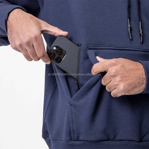 Nouveau modèle Sweat à capuche vintage de qualité supérieure pour homme unisexe sweat à capuche avec logo personnalisé en vente chaude d'usine - Product Image 4