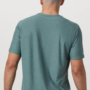 Servicio OEM de Diseño con Precio Económico, Camiseta de Hombre Lisa de Cuello Redondo, Estilo Casual, Corte Holgado, para Gimnasio, para Compradores Mayoristas - Product Image 6