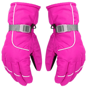 Guantes de Esquí Personalizados OEM Hechos con Cuero y Poliéster de Alta Calidad, Oferta en Guantes de Snowboard Personalizables OEM - Product Image 5