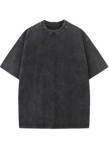 100% cotton T-<b>shirt</b> for <b>men</b> loose fit printed High Street Hip Hop Custom Logo Acid Wash T <b>Shirt</b> Best Selling Lightweight - Product Image 2