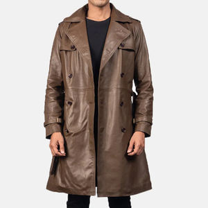 Abrigo de Cuero Cortavientos para Hombre, Talla Grande, Alta Calidad, Abrigo de Motocicleta de Moda para Invierno - Product Image 4