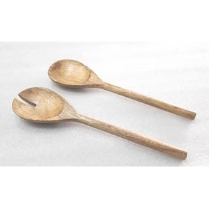 Cuchara para Ensalada de Madera de Mango con Mango de Resina, Diseño Moderno, para Uso en el Hogar, Hoteles y Restaurantes, Juego de Utensilios de Cocina - Product Image 3