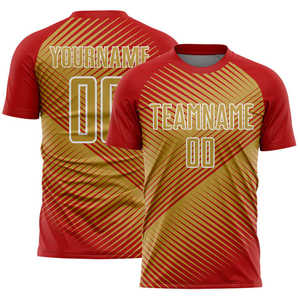 Hot Selling Sublimated Soccer Jersey Set Striped Design Crew Neck Short Sleeve Adult Teamwear Custom Design Soccer Uniform Set - Product Image 5