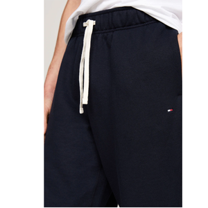 <b>Men's</b> <b>Navy</b> Blue Cotton Sweatpants Elastic Waist Drawstring Casual <b>Joggers</b> With Side Pockets Midweight Knitted Autumn Wear - Product Image 3