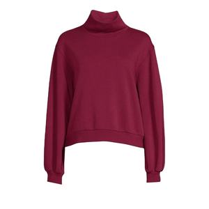 <b>Warm</b> Crew Neck 100% Cotton Thick <b>Fleece</b> Pullover Sweatshirt with Digital Printing for Winter Cold Weather - Product Image 1