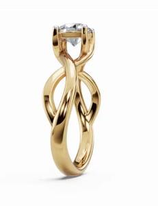 Joya de Diamante de 0.300 Quilates, 1 Piedra, Oro Sólido de 9k, 14k, 18k, Oro Amarillo, Rosa, Blanco, Gema Auténtica, Joyería Fina de Alta Calidad, Regalo - Product Image 4