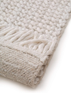 พรมทอมือสไตล์โมเดิร์นสีเบจลายก้อนกรวด ทำจากขนสัตว์ เหมาะสำหรับบ้านหรูและปิกนิก ตกแต่งภายในได้ตามต้องการ ชุดพรมปรับแต่งได้ - Product Image 6