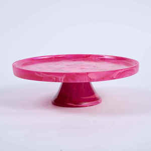 Premium Quality Natural Resin Finished Color Round Cake Stand Hand <b>Crafted</b> Oven Safe Kiswah <b>Craft</b> - Product Image 5