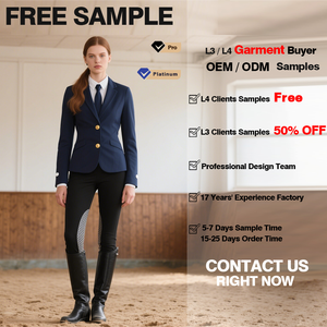 Pantalones de equitación al por mayor, ropa ecuestre elástica en cuatro direcciones, leggings de silicona antipilling para montar al aire libre - Product Image 6