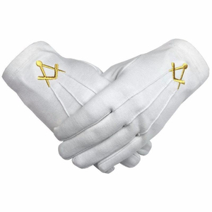 Gants maçonniques sur mesure en coton 100 % OEM, design de haute qualité, régalia en coton pour l'hiver, pour les scènes quotidiennes en extérieur - Product Image 3