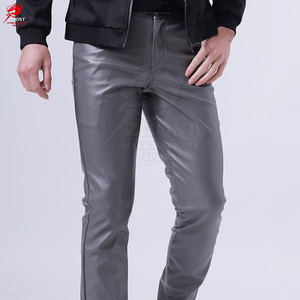 กางเกงหนังผู้ชายทรงเข้ารูป คุณภาพสูง หนังนุ่ม ดีไซน์ทันสมัย เหมาะสำหรับใส่ทุกวันและออกงานกลางคืน - Product Image 3