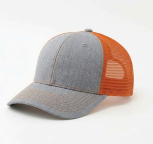 Casquette trucker structurée en maille polyester à 6 panneaux pour hommes et femmes, chapeau de pêche à visière incurvée, style vietnamien - Product Image 1