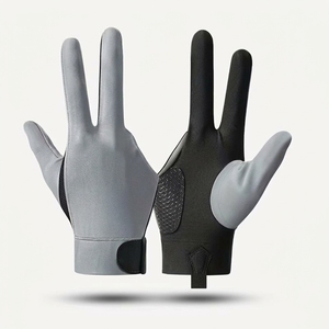 Guantes de Snooker al por Mayor para Hombre, de la Mejor Calidad, Ligeros, Duraderos, Antideslizantes, de 3 Dedos, Transpirables, de Color Sólido, Unisex - Product Image 5