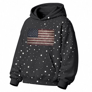 Sudadera con Capucha Oversize de Alta Calidad y Diseño Moderno, Color Negro, con Hombros Caídos, en Algodón/Poliéster - Product Image 3