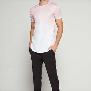 เสื้อยืดออกกำลังกายผู้ชายแบบรัดรูปโชว์กล้ามเนื้อสำหรับฟิตเนสและเพาะกาย รับผลิตแบรนด์ส่วนตัว - Product Image 1