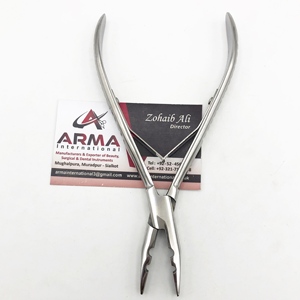 Pinzas Profesionales de Acero Inoxidable para Extensiones de Cabello con Queratina, 2 Orificios, Plateadas, Sostenibles, Multifuncionales, con Marca Privada - Product Image 4