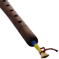 Shehnai Musical Instrument Brass Bell Wooden Flute Traditional Playing Instrument for Practice and Performance