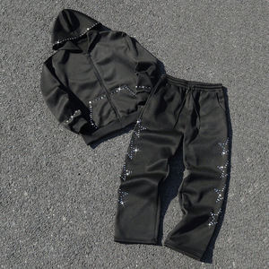 Survêtements personnalisés en gros pour hommes avec logo – Ensemble de survêtement en mélange de coton – Commande en gros – Style décontracté streetwear - Product Image 5