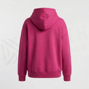 Sweat-shirts à capuche en coton tendance pour femme, coupe oversize à épaules tombantes, décontractés, hauts personnalisés de qualité supérieure pour le sport - Product Image 2