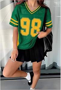 Vêtements de football américain, maillot de football, uniformes, vêtements de sport, impression numérique, ensembles unisexes pour femmes - Product Image 3