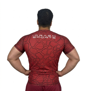 เสื้อแรชการ์ดผู้ชายแบบแห้งเร็วพิมพ์ลายดิจิตอลพร้อมโลโก้สั่งทำพิเศษสำหรับขาย เสื้อแรชการ์ดแขนยาวรัดรูปสำหรับว่ายน้ำ - Product Image 6