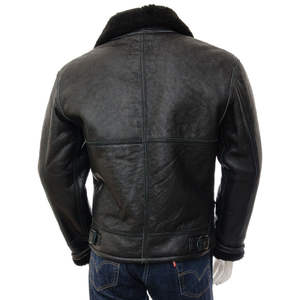 Chaqueta de Cuero Genuino para Hombre, con Tacto Suave y Liso, Impermeable, Estilo Urbano, Moda de Invierno, Logotipo Frontal - Product Image 2