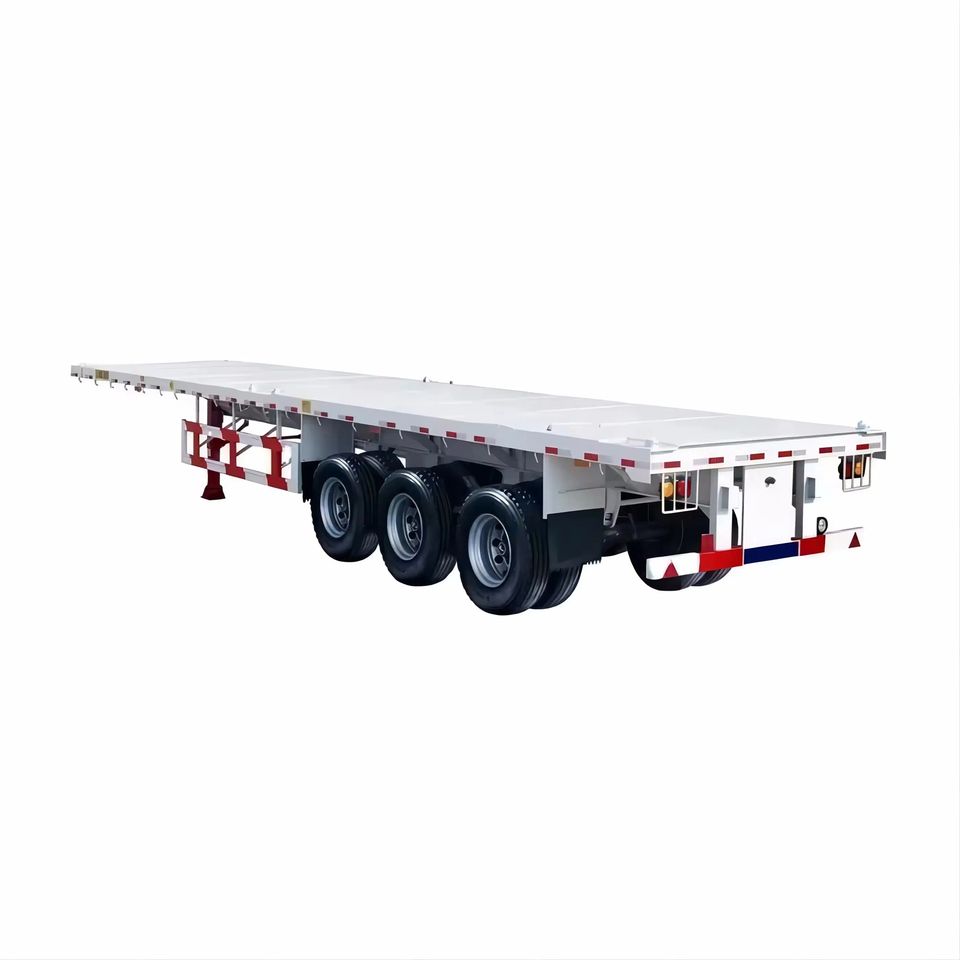20FT 40FT Skeleton Chassis Container Semi Trailer 3 Axle Skeleton ...