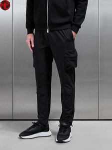 Gray Men Solid Elastic Waist <b>Cargo</b> Trousers Mid Waist Breathable Quick Dry Loose Fit Casual Nylon <b>Pants</b> Custom Outdoor - Product Image 2