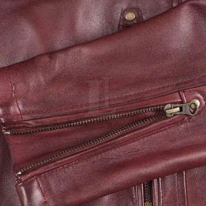 Veste en cuir à prix avantageux, veste en cuir de super qualité, veste en cuir d'hiver, couleur personnalisée, veste en cuir pour homme - Product Image 5