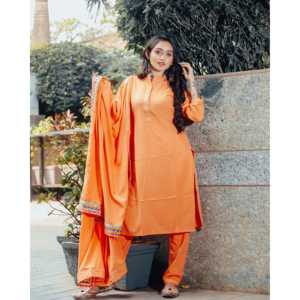 Conjunto de Traje de Crepé Talla XS para Mujer, Color Peach Real - Product Image 5