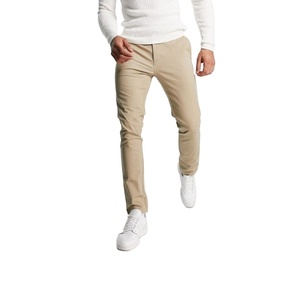 Pantalon Chino droit pour hommes de haute qualité confortable coupe ajustée Stretch décontracté affaires Spandex matériel haute toile respirante - Product Image 4
