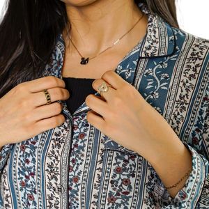 <b>Women</b> Grey Blue Geometric Print Pajama Set Long Sleeve Button Up Shirt Matching <b>Pants</b> Elegant Sleepwear <b>Lounge</b> Wear Manufacturer - Product Image 4