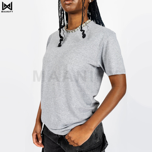 T-shirt unisexe en coton doux, 100 % coton peigné, 122 GSM, léger, col rond, décontracté, personnalisable OEM - Product Image 1