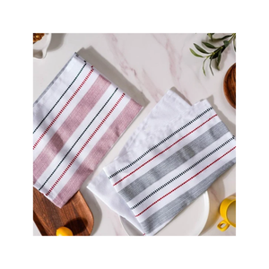 Serviette de cuisine rectangulaire brodée en coton biologique 100% certifié GOTS, ultra douce, durable, best-seller, lavable en machine - Product Image 5