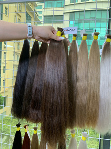 ผมต่อแบบพรีเมียม 400 กรัม ราคาขายส่ง ผมแท้เวียดนามทุกสี ยาว 60 ซม. - Product Image 5