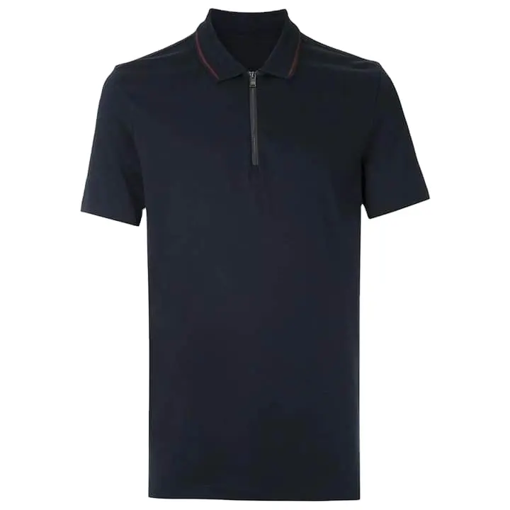 Benutzer definierte Mode Hochwertige Reiß verschluss Kragen Reiß verschluss Polo-Shirt Pakistan Made Men Polo T-Shirt