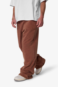 Men's Brown Corduroy Casual <b>Pants</b> Elastic Waist Side Pockets Midweight Breathable Autumn Wear - Product Image 2