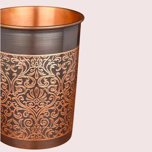 Gobelet en cuivre ayurvédique pour eau et détoxification - Anti-fuite, compatible lave-vaisselle et micro-ondes, idéal pour la maison, le bureau, les cadeaux et l'hôtellerie - Product Image 2